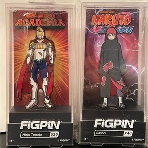 Lot of 13 Figpins Assorted-My Hero Academia, Naruto Sasori, Onward, NBA & more